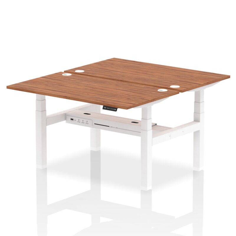 Air Back-to-Back Height Adjustable Bench Desk - 2 Person - Image 33