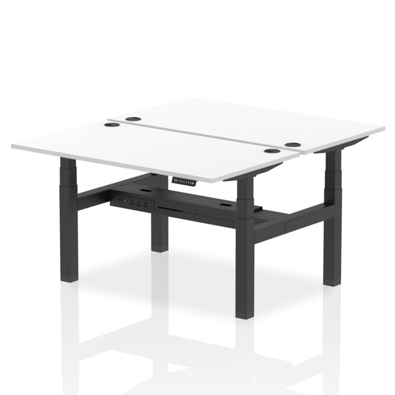 Air Back-to-Back Height Adjustable Bench Desk - 2 Person - Image 34