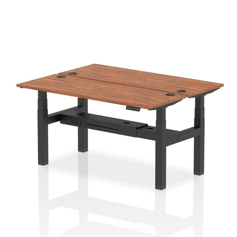 Air Back-to-Back Slimline Height Adjustable Bench Desk - 2 Person - Image 49