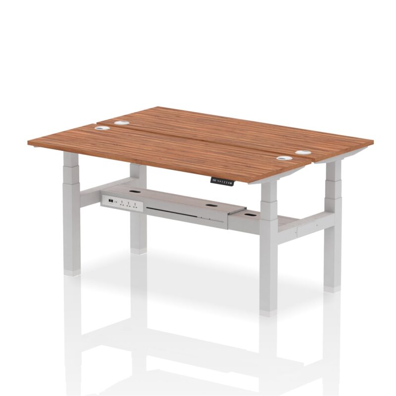 Air Back-to-Back Slimline Height Adjustable Bench Desk - 2 Person - Image 50