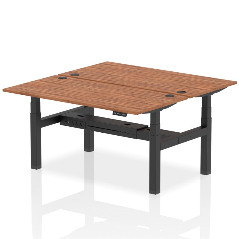 Air Back-to-Back Height Adjustable Bench Desk - 2 Person - Image 49
