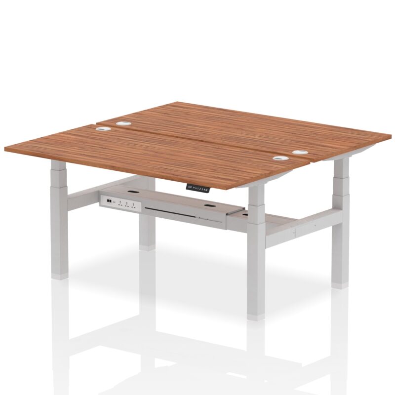 Air Back-to-Back Height Adjustable Bench Desk - 2 Person - Image 50