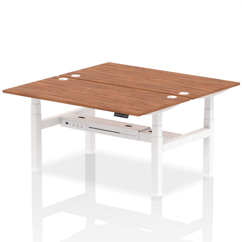 Air Back-to-Back Height Adjustable Bench Desk - 2 Person - Image 51