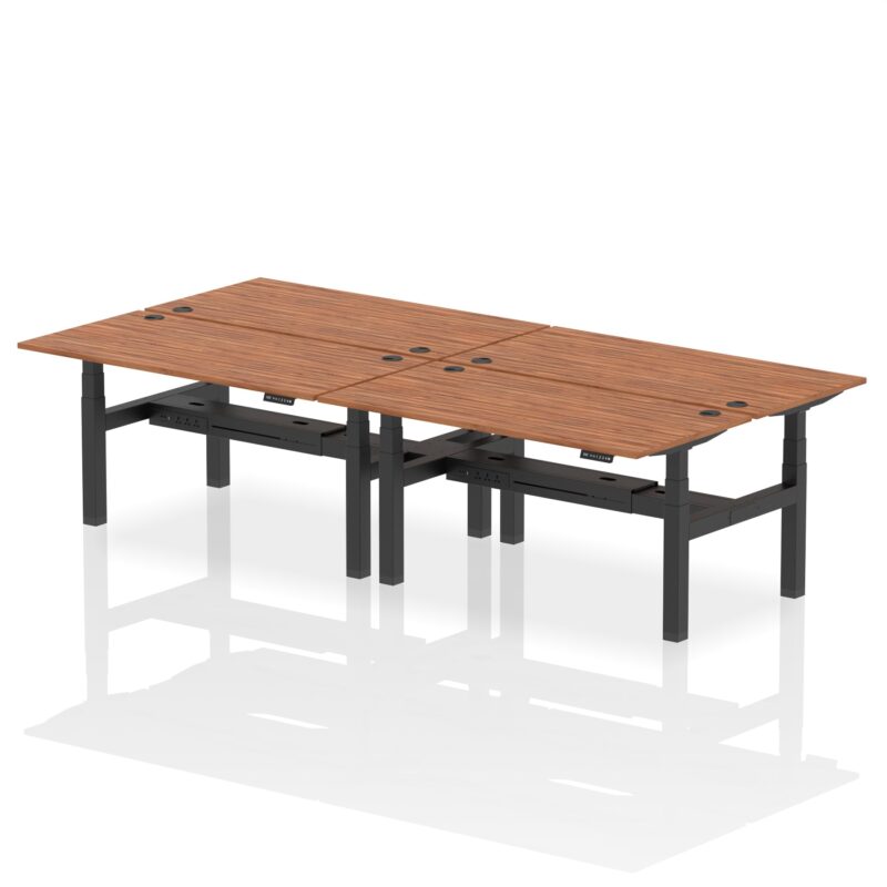 Air Back-to-Back Height Adjustable Bench Desk - 4 Person - Image 49