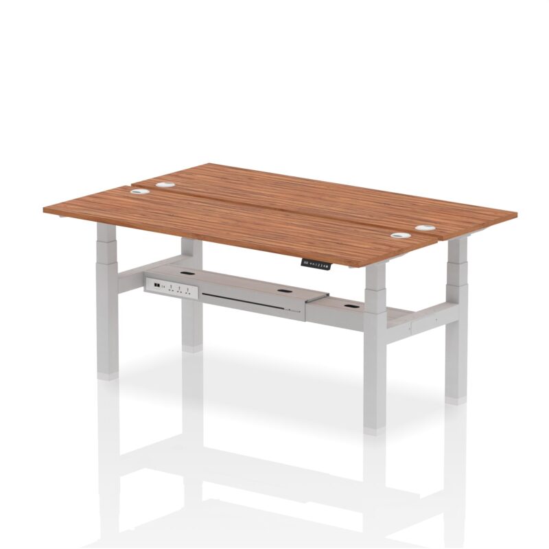 Air Back-to-Back Slimline Height Adjustable Bench Desk - 2 Person - Image 68