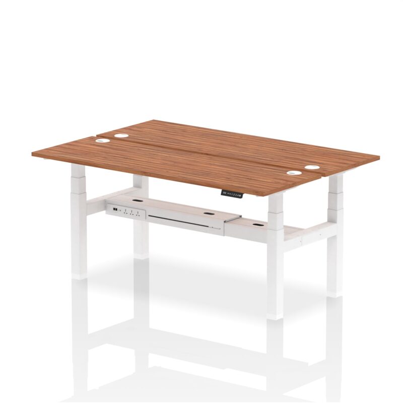 Air Back-to-Back Slimline Height Adjustable Bench Desk - 2 Person - Image 69