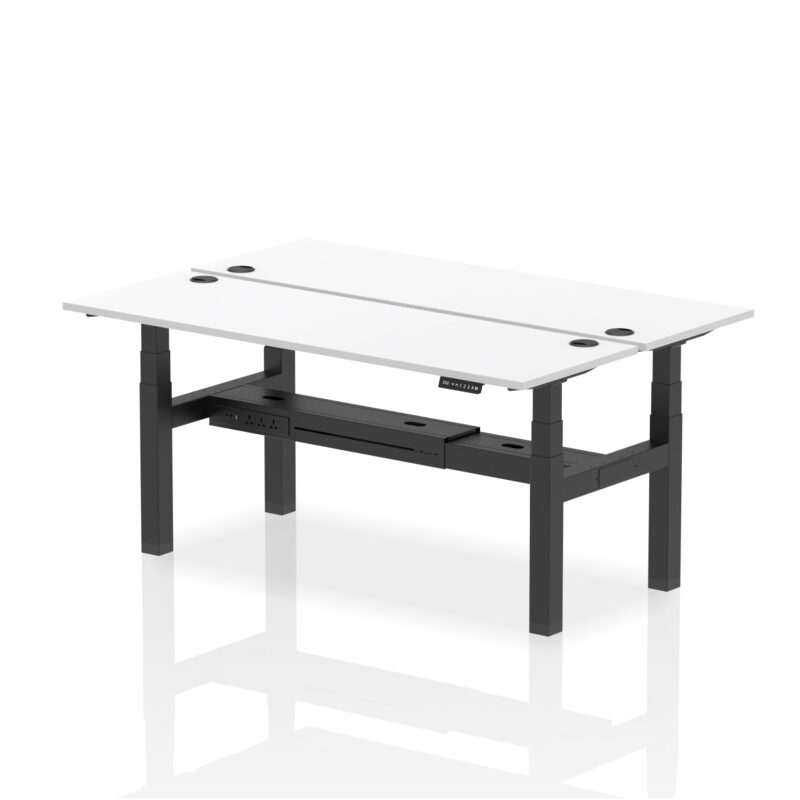 Air Back-to-Back Slimline Height Adjustable Bench Desk - 2 Person - Image 70