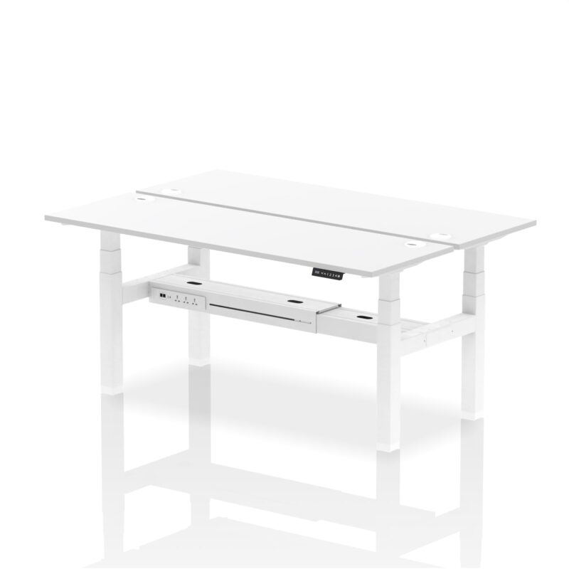 Air Back-to-Back Slimline Height Adjustable Bench Desk - 2 Person - Image 72