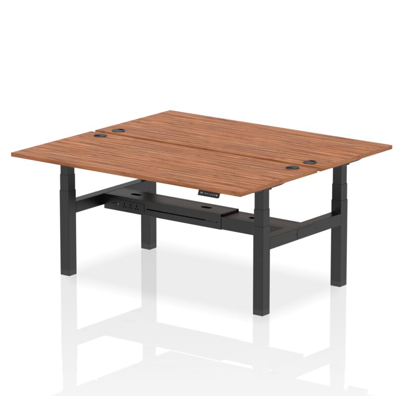 Air Back-to-Back Height Adjustable Bench Desk - 2 Person - Image 67