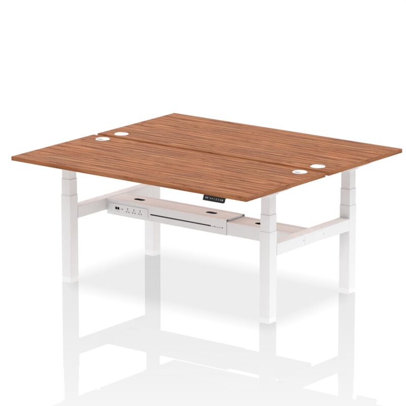 Air Back-to-Back Height Adjustable Bench Desk - 2 Person - Image 69