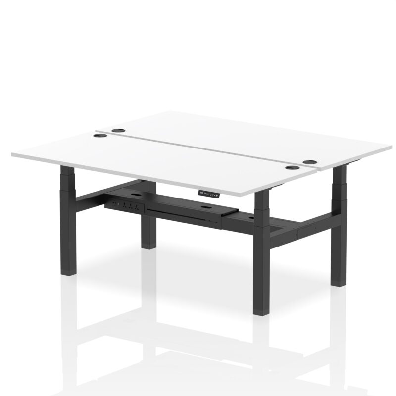 Air Back-to-Back Height Adjustable Bench Desk - 2 Person - Image 70