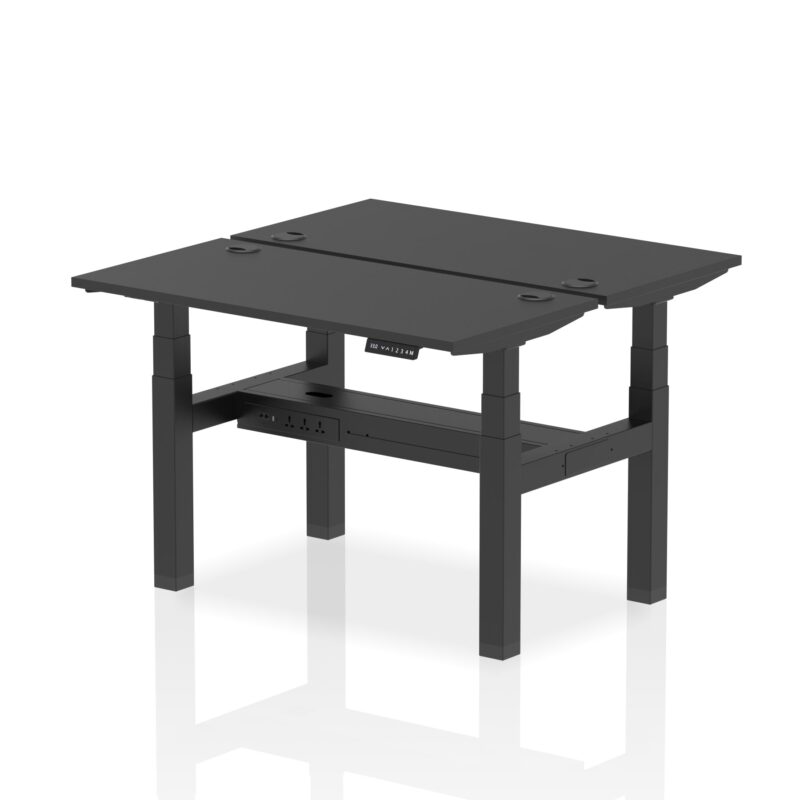 Air Back-to-Back Slimline Height Adjustable Bench Desk - 2 Person - Image 73