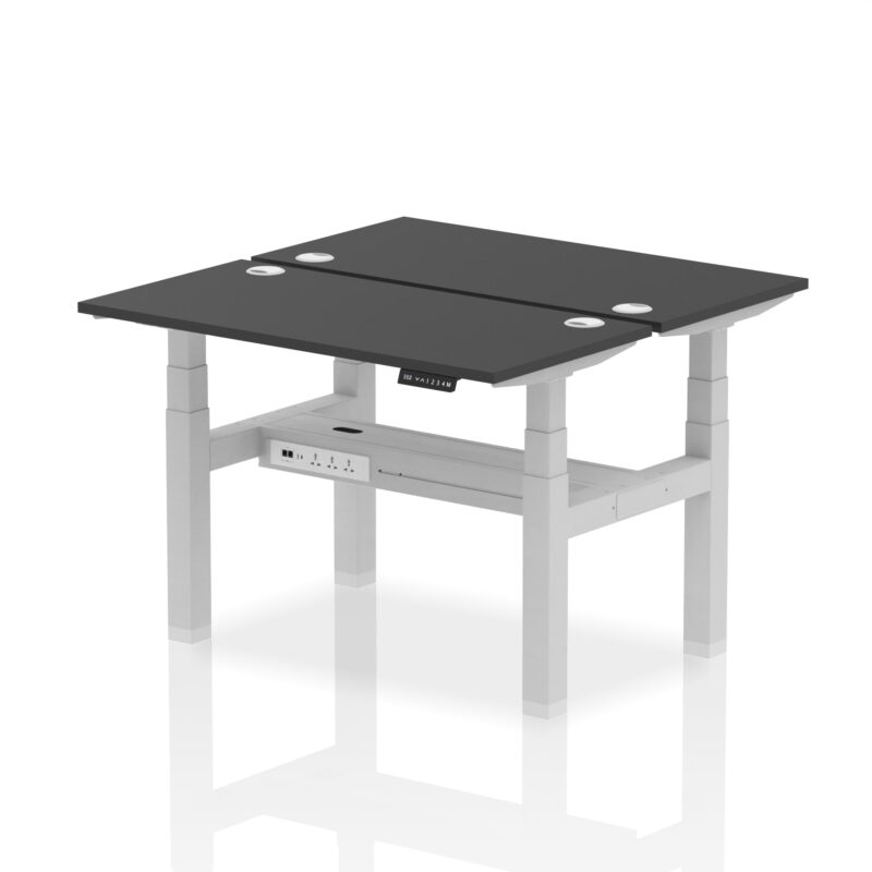 Air Back-to-Back Slimline Height Adjustable Bench Desk - 2 Person - Image 74