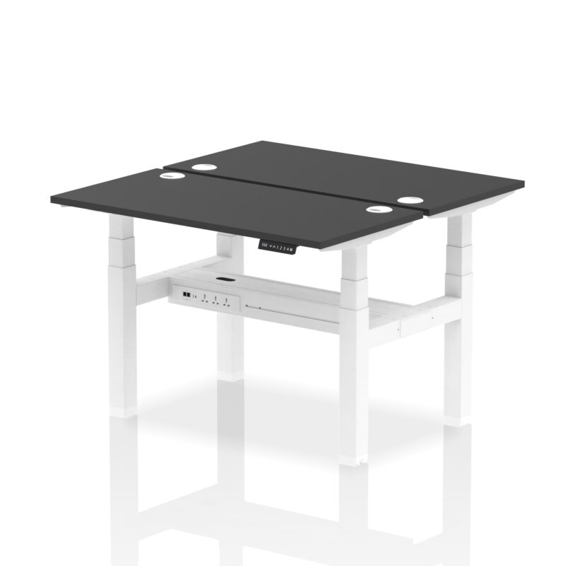 Air Back-to-Back Slimline Height Adjustable Bench Desk - 2 Person - Image 75