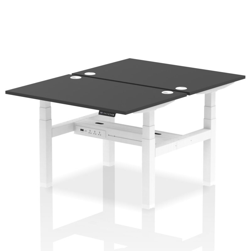 Air Back-to-Back Height Adjustable Bench Desk - 2 Person - Image 75