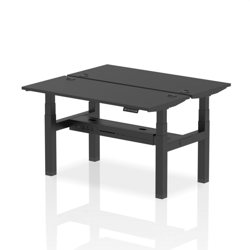 Air Back-to-Back Slimline Height Adjustable Bench Desk - 2 Person - Image 76