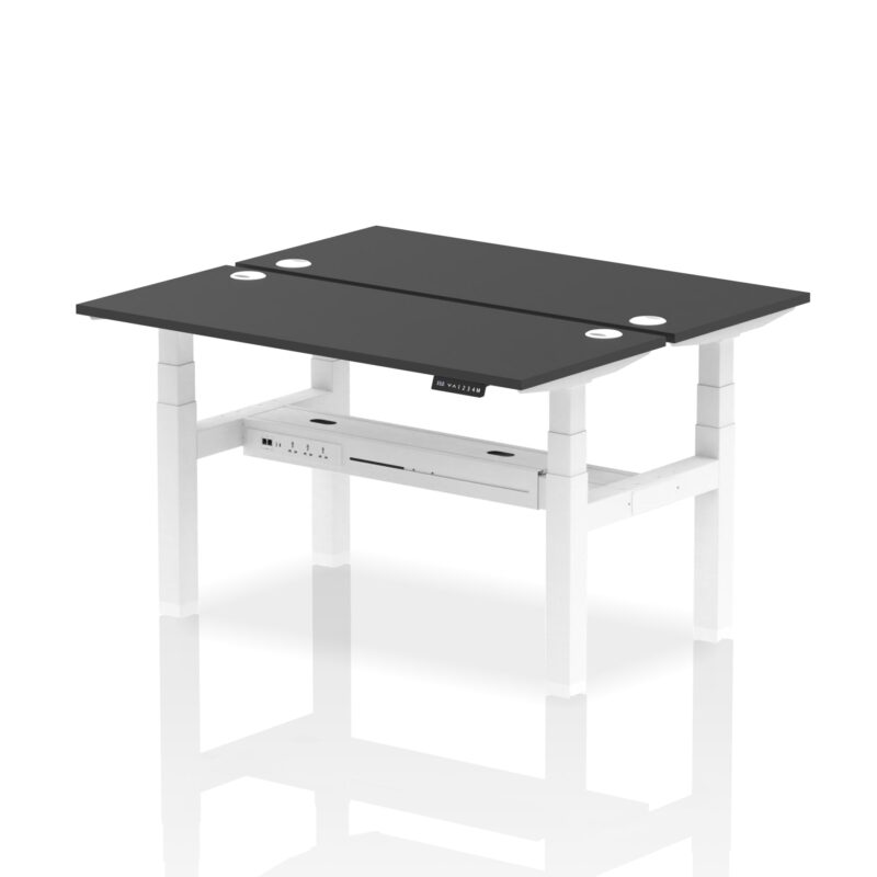 Air Back-to-Back Slimline Height Adjustable Bench Desk - 2 Person - Image 78