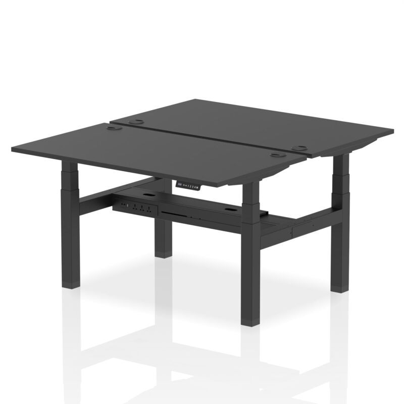 Air Back-to-Back Height Adjustable Bench Desk - 2 Person - Image 76