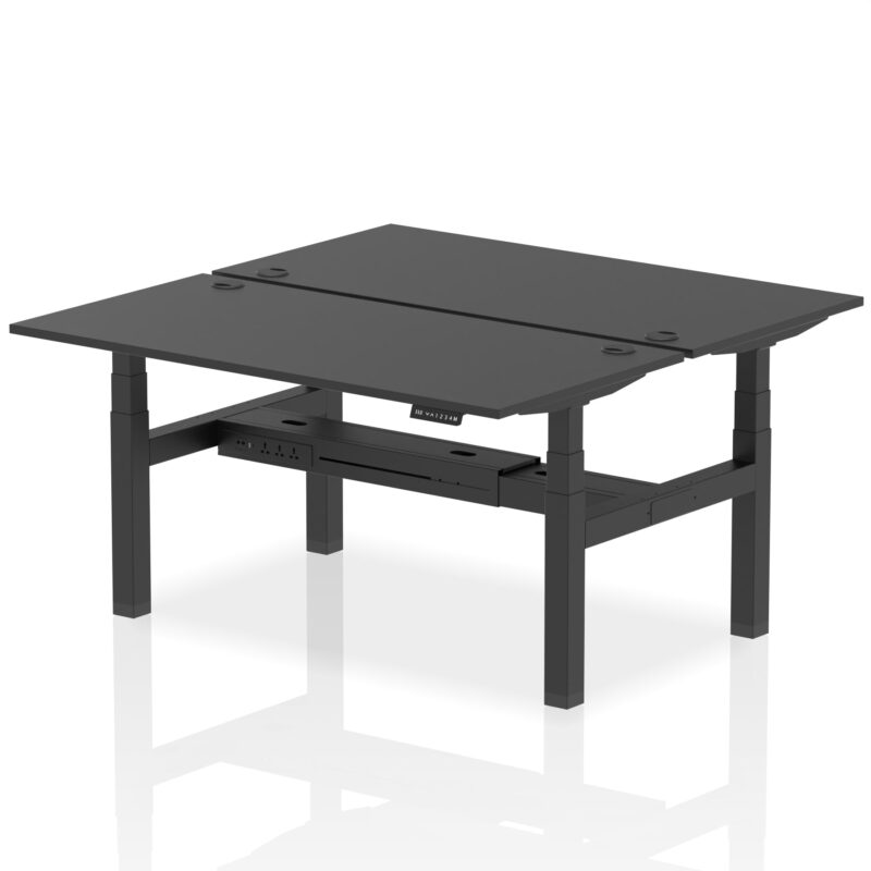 Air Back-to-Back Height Adjustable Bench Desk - 2 Person - Image 79