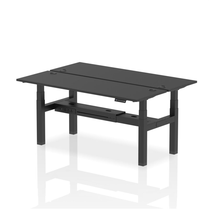Air Back-to-Back Slimline Height Adjustable Bench Desk - 2 Person - Image 82