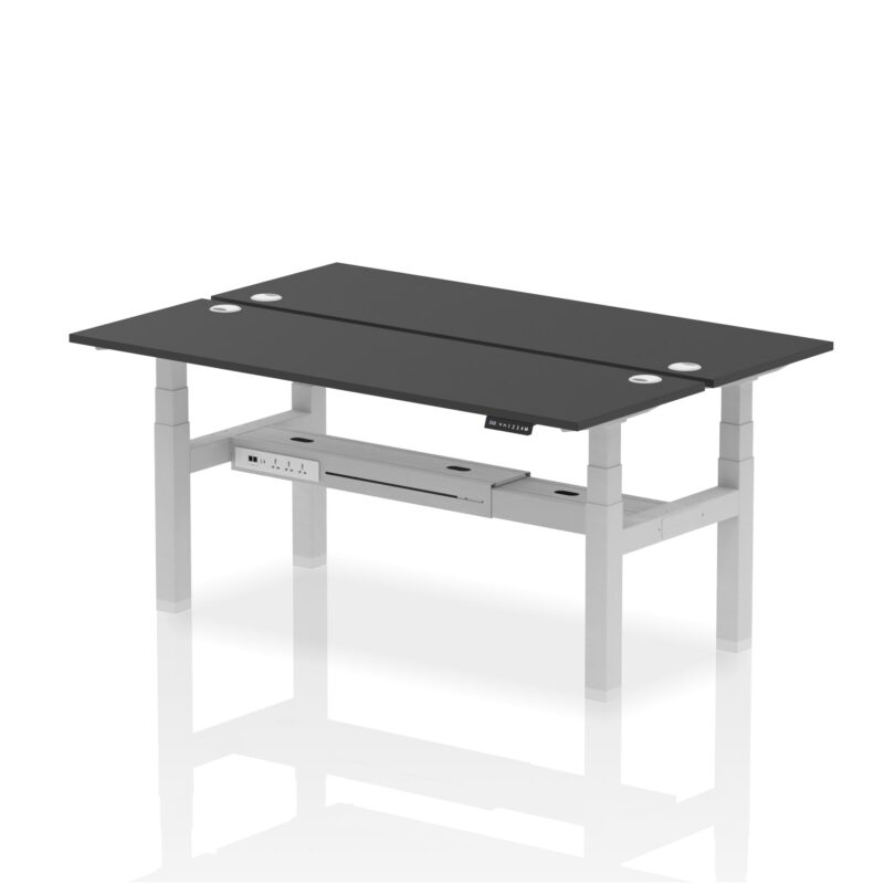 Air Back-to-Back Slimline Height Adjustable Bench Desk - 2 Person - Image 83