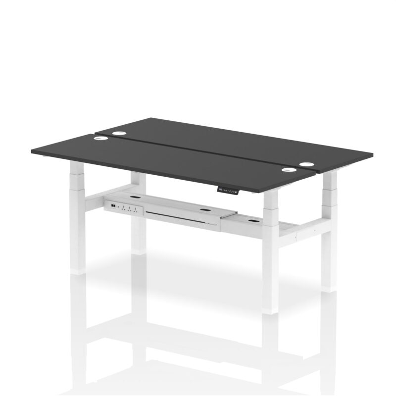 Air Back-to-Back Slimline Height Adjustable Bench Desk - 2 Person - Image 84