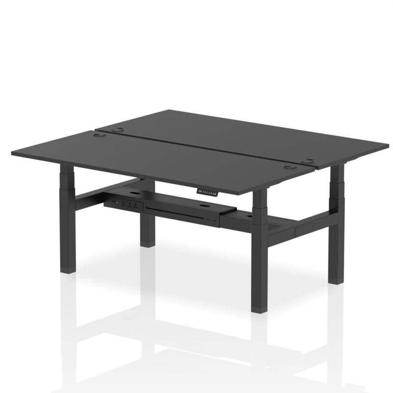 Air Back-to-Back Height Adjustable Bench Desk - 2 Person - Image 82