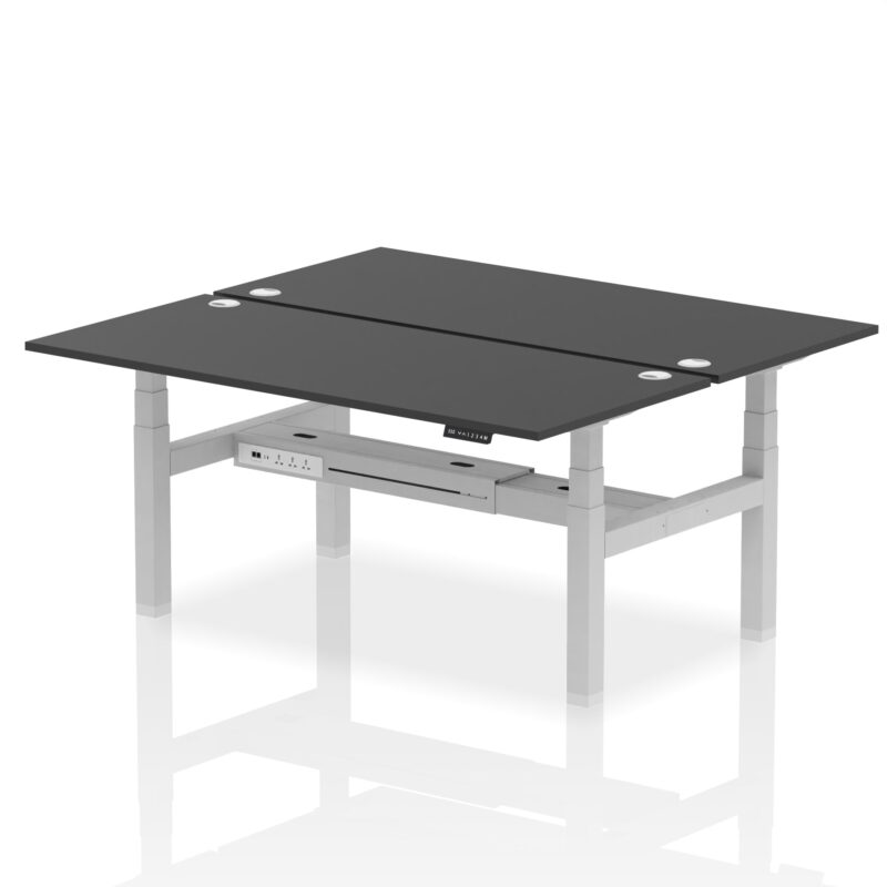 Air Back-to-Back Height Adjustable Bench Desk - 2 Person - Image 83