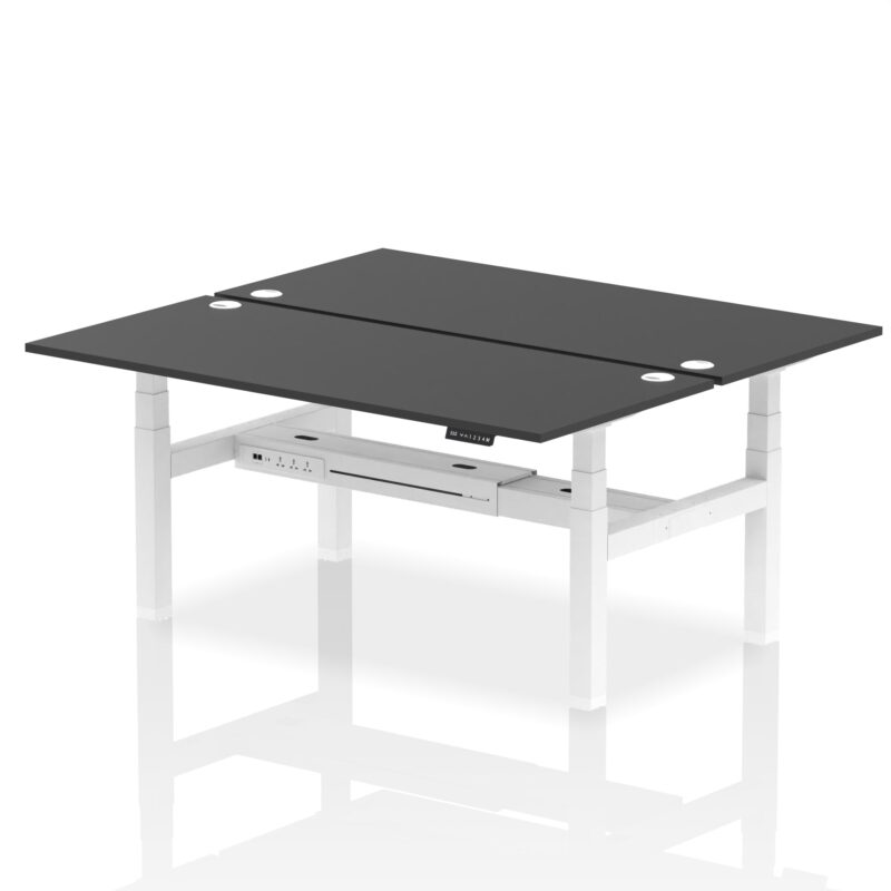 Air Back-to-Back Height Adjustable Bench Desk - 2 Person - Image 84