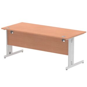 Impulse 1800mm Straight Desk Cable Managed Leg - Image 16