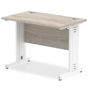 Impulse 1000mm Slimline Desk Cable Managed Leg - Image 4