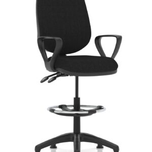 Eclipse Plus II Task Operator Office Chair with Hi Rise Draughtsman Kit - Image 9