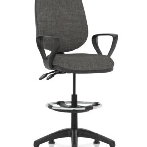Eclipse Plus II Task Operator Office Chair with Hi Rise Draughtsman Kit - Image 12