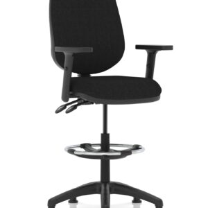 Eclipse Plus II Task Operator Office Chair with Hi Rise Draughtsman Kit - Image 5