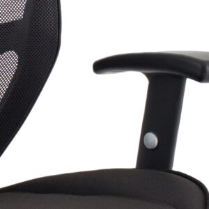 Denver High Mesh Back Black Task Operator Office Chair with Arms - Image 31