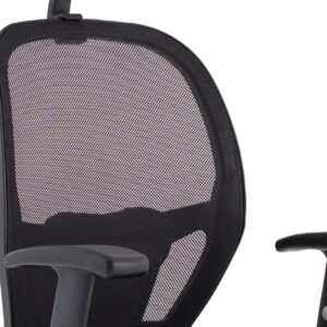 Denver High Mesh Back Black Task Operator Office Chair with Arms - Image 28