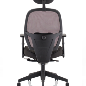 Denver High Mesh Back Black Task Operator Office Chair with Arms - Image 6