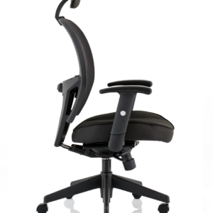 Denver High Mesh Back Black Task Operator Office Chair with Arms - Image 8