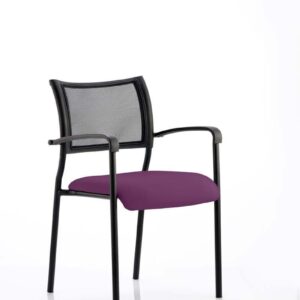 Brunswick Medium Back Stacking Visitor Office Chair Bespoke - Image 8