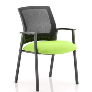 Metro Medium Mesh Back Stacking Visitor Chair with Arms - Image 8