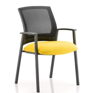 Metro Medium Mesh Back Stacking Visitor Chair with Arms - Image 9