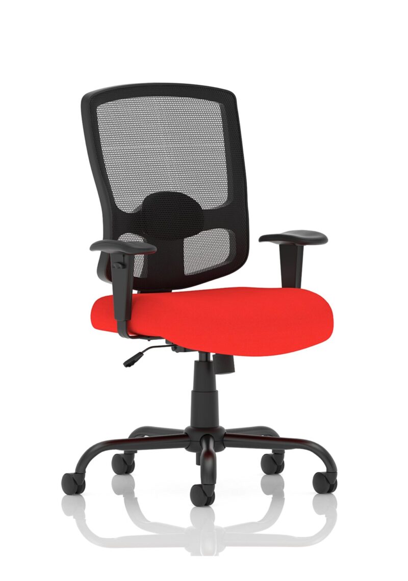 Portland HD High Back Heavy Duty Task Operator Office Chair with Arms - Image 4