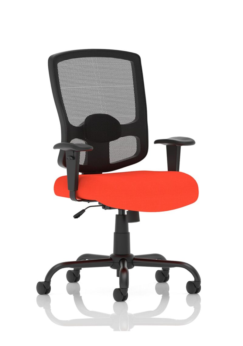 Portland HD High Back Heavy Duty Task Operator Office Chair with Arms - Image 7