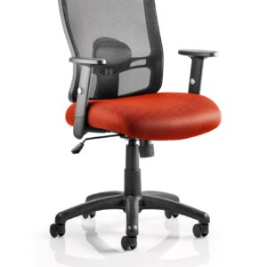 Portland Medium Mesh Back Task Operator Office Chair with Arms - Image 11