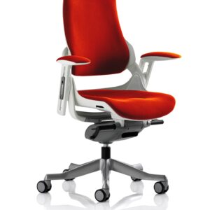 Zure High Back White Shell Executive Office Chair with Arms - Image 42