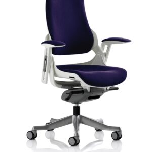 Zure High Back White Shell Executive Office Chair with Arms - Image 46