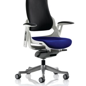 Zure High Back White Shell Executive Office Chair with Arms - Image 49