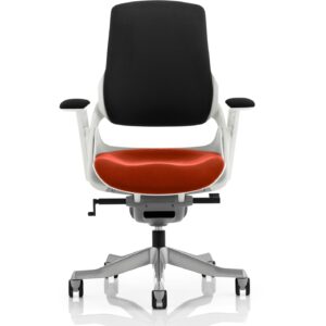 Zure High Back White Shell Executive Office Chair with Arms - Image 50