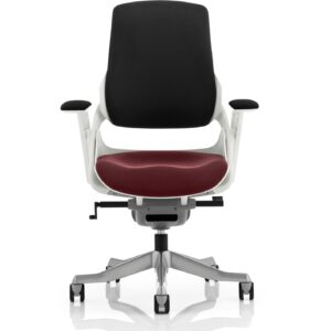 Zure High Back White Shell Executive Office Chair with Arms - Image 53