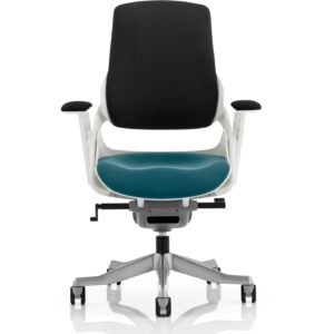 Zure High Back White Shell Executive Office Chair with Arms - Image 54